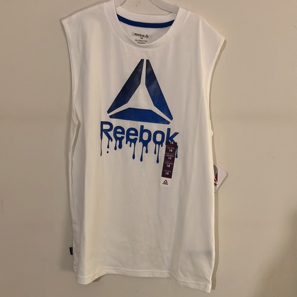 #57 - 2 Reebok Boys Tank Tops - Size XXL 18 - NWT - Picture 3 of 8
